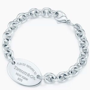 Please Return to Tiffany’s Oval Charm/Tag Bracelet in Sterling Silver